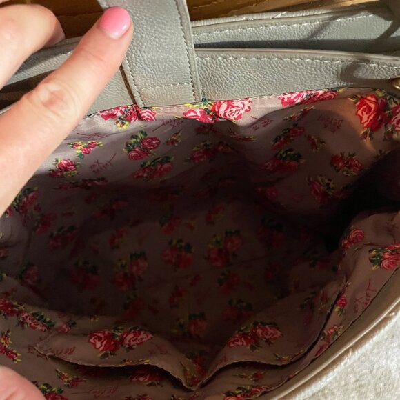 Betsey Johnson gray work tote shoulder Bag - Picture 5 of 12